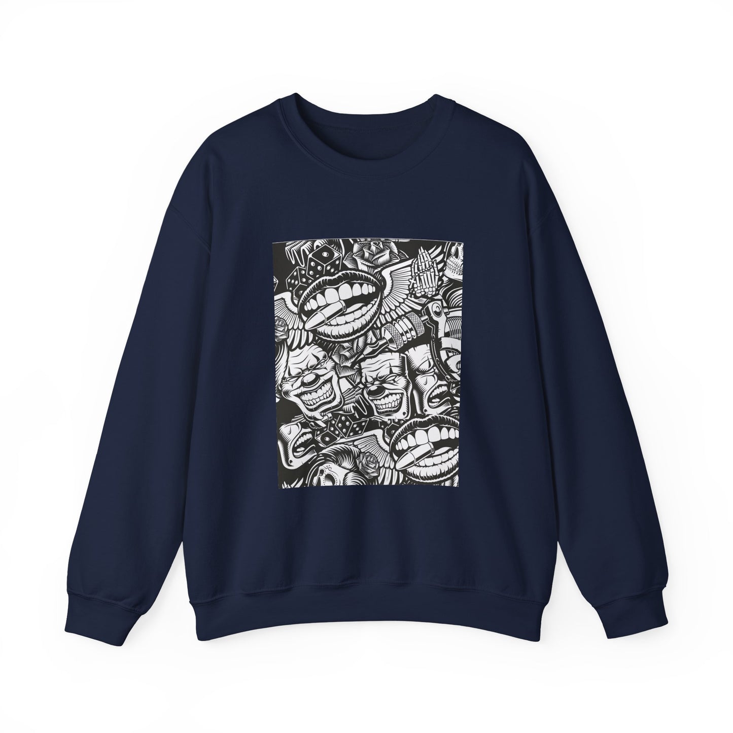 Lips and Clowns Sweater