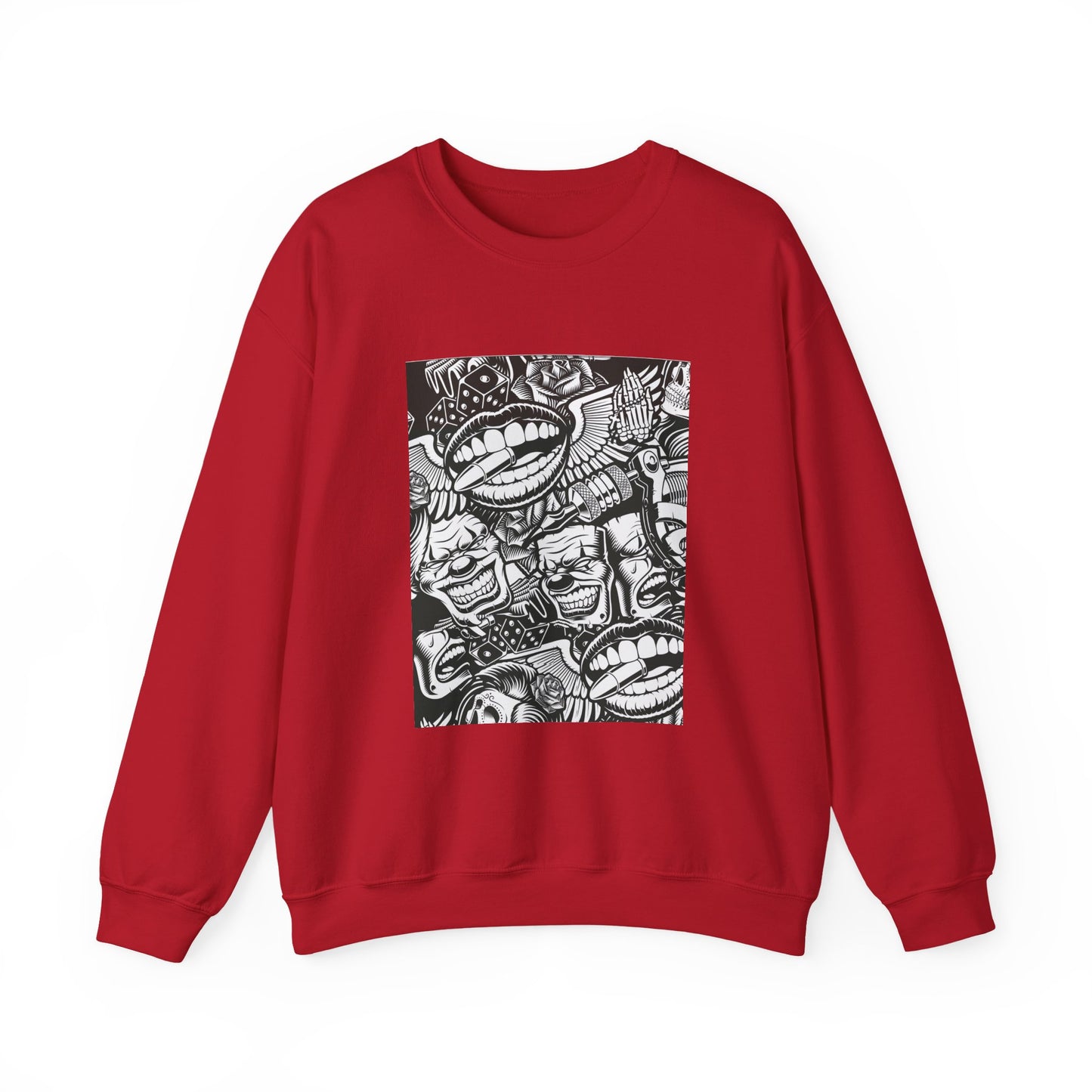 Lips and Clowns Sweater