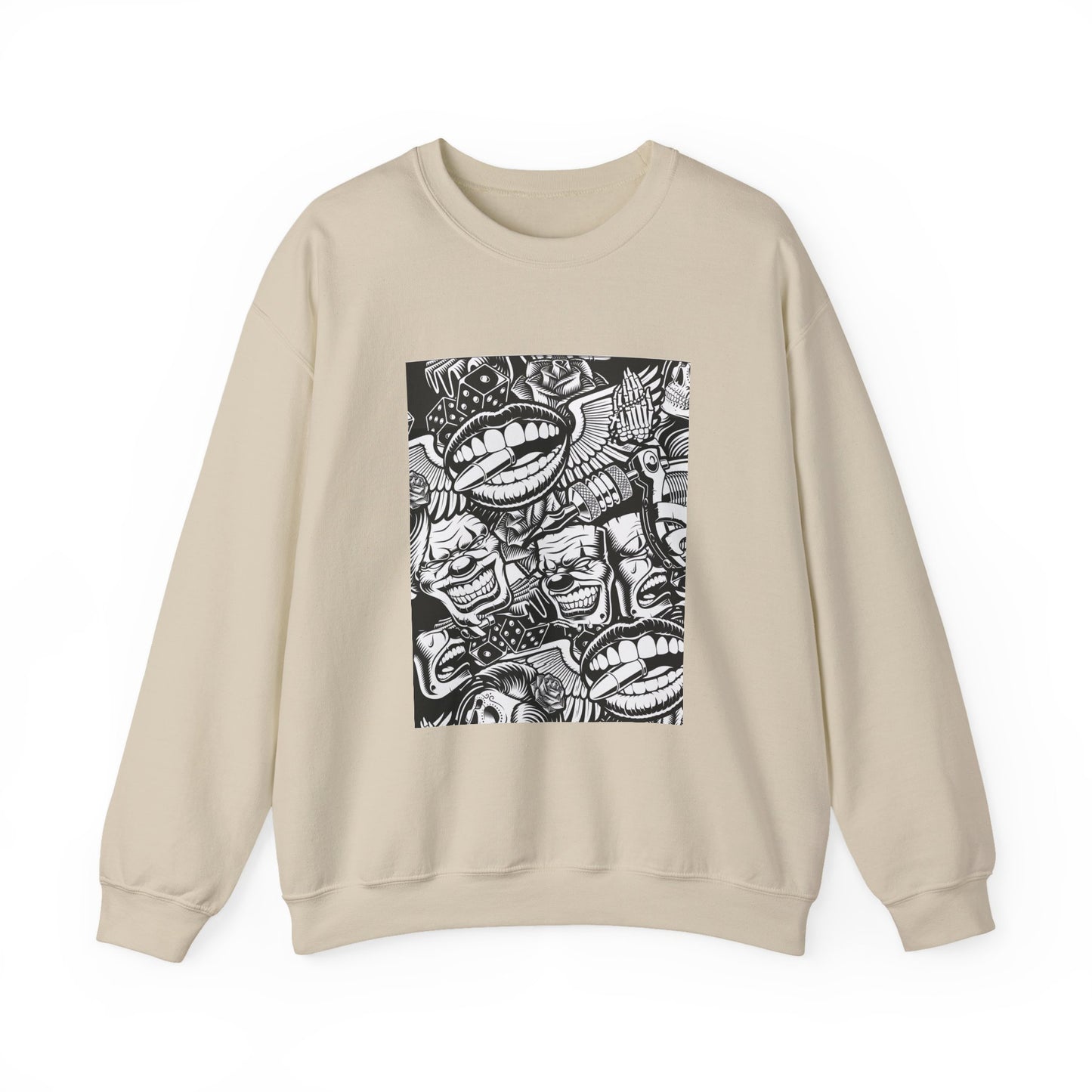 Lips and Clowns Sweater