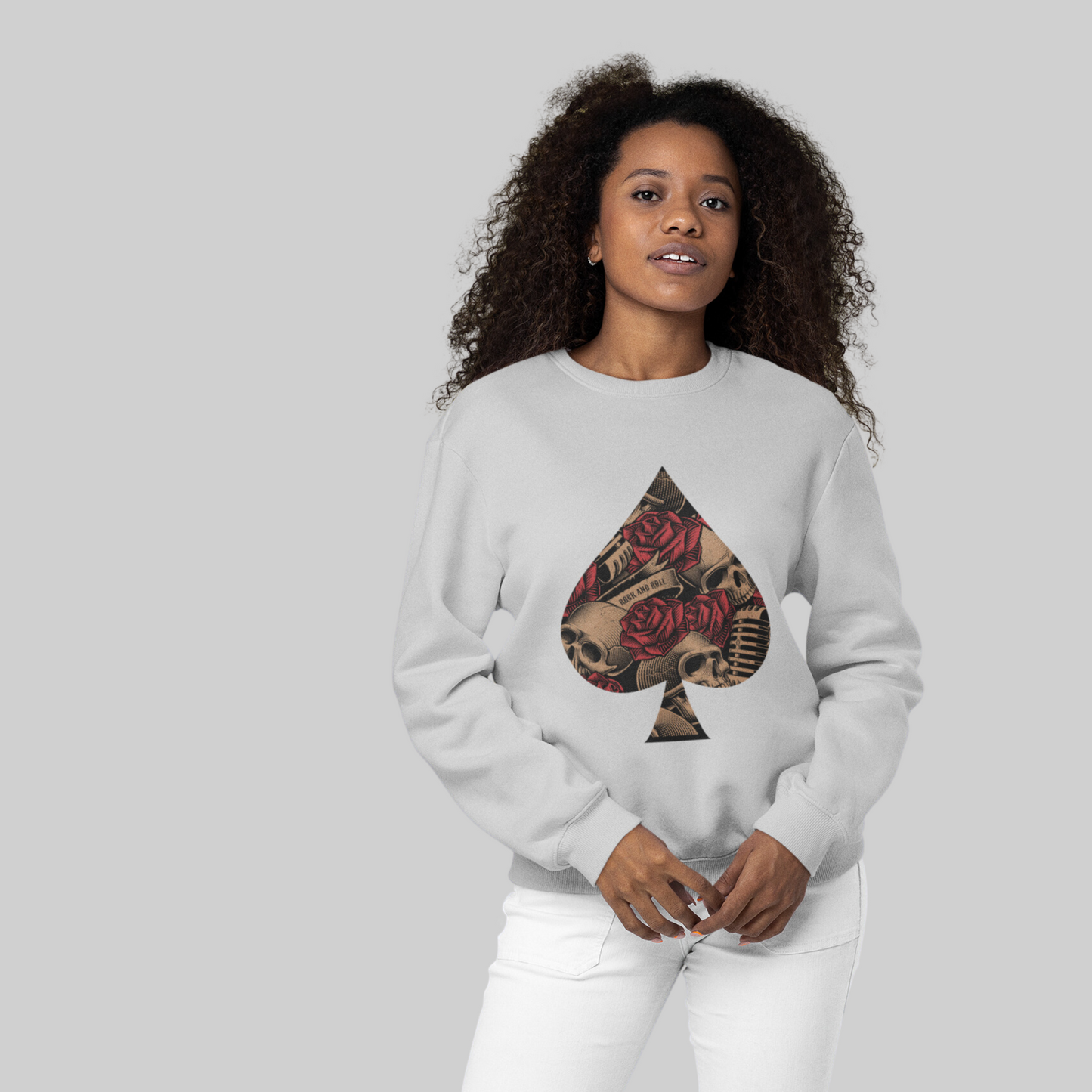 Ace Skull & Roses Sweater