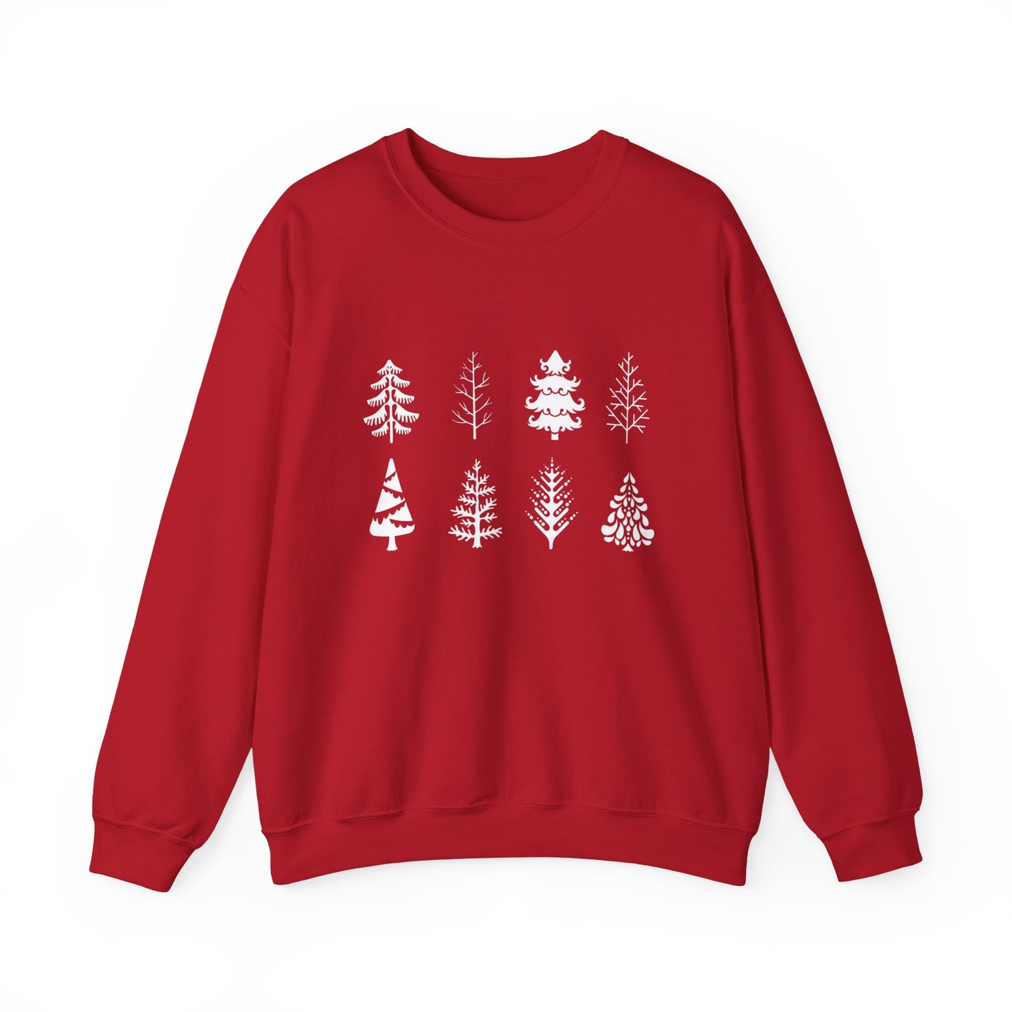 White Christmas Trees Sweater