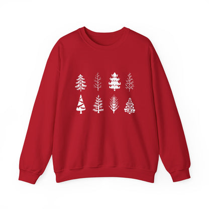 White Christmas Trees Sweater