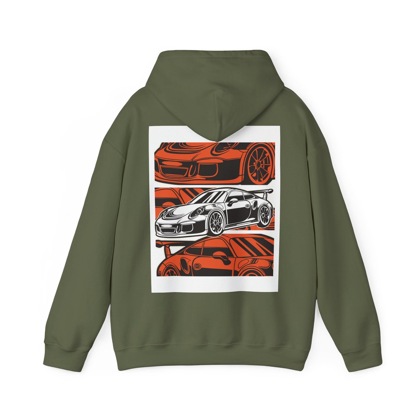 Orange Cars Hoodie