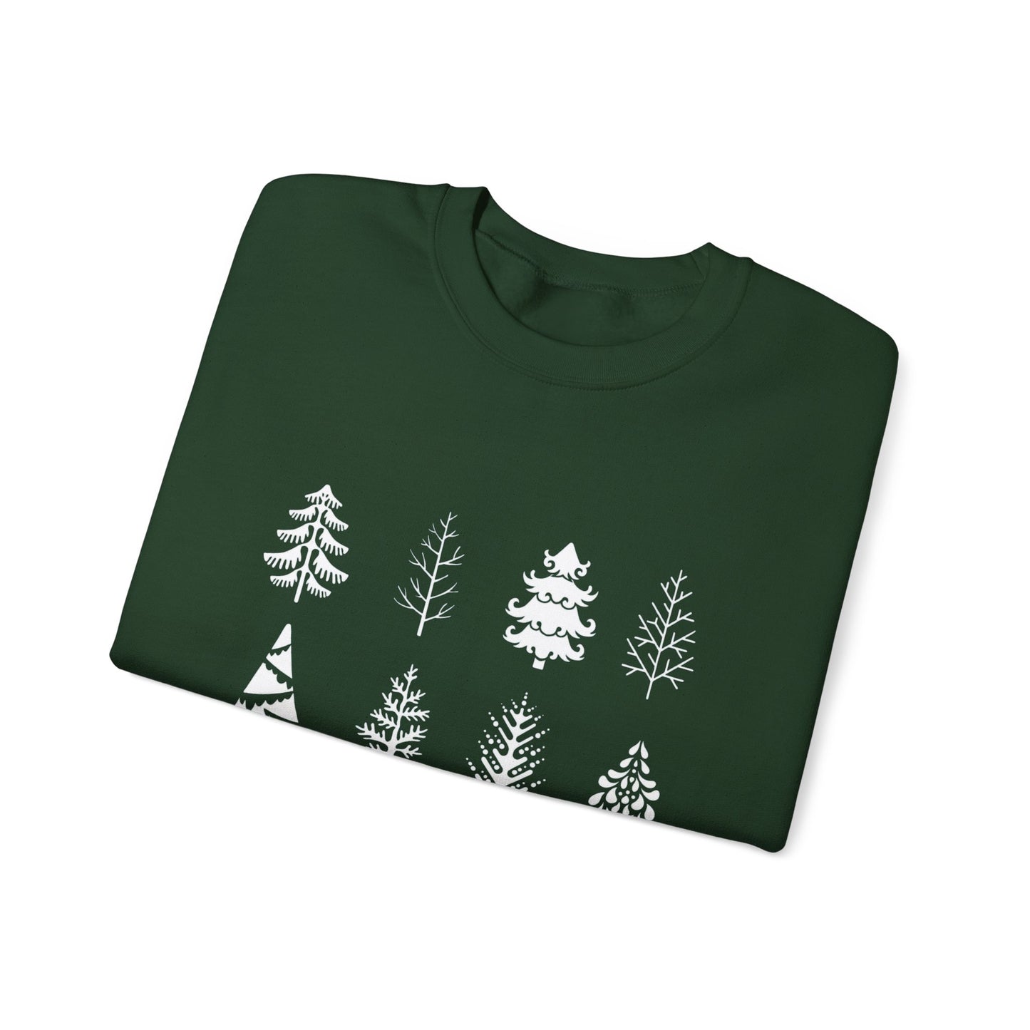 White Christmas Trees Sweater