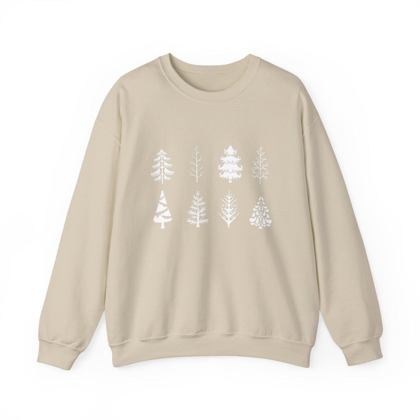 White Christmas Trees Sweater