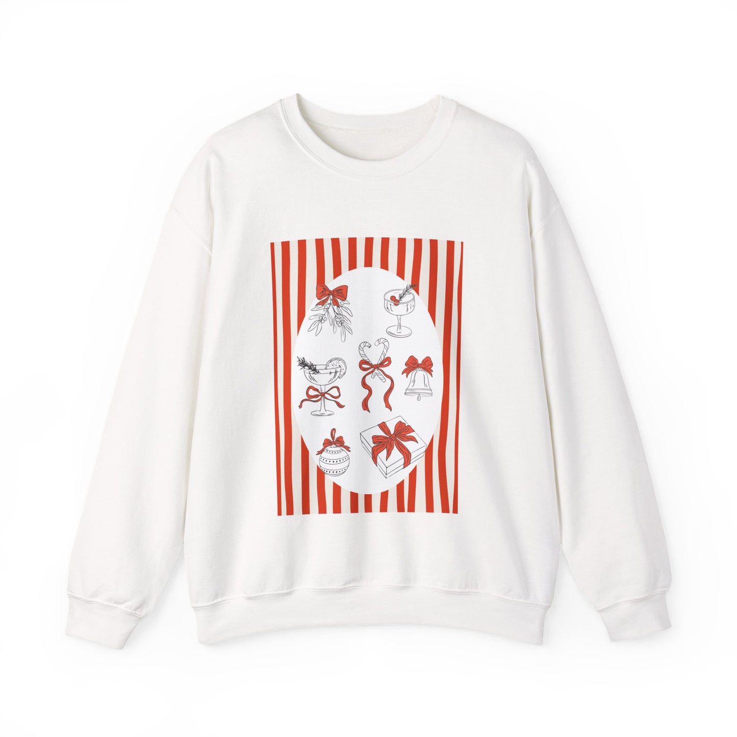 Red Christmas Scene Sweater