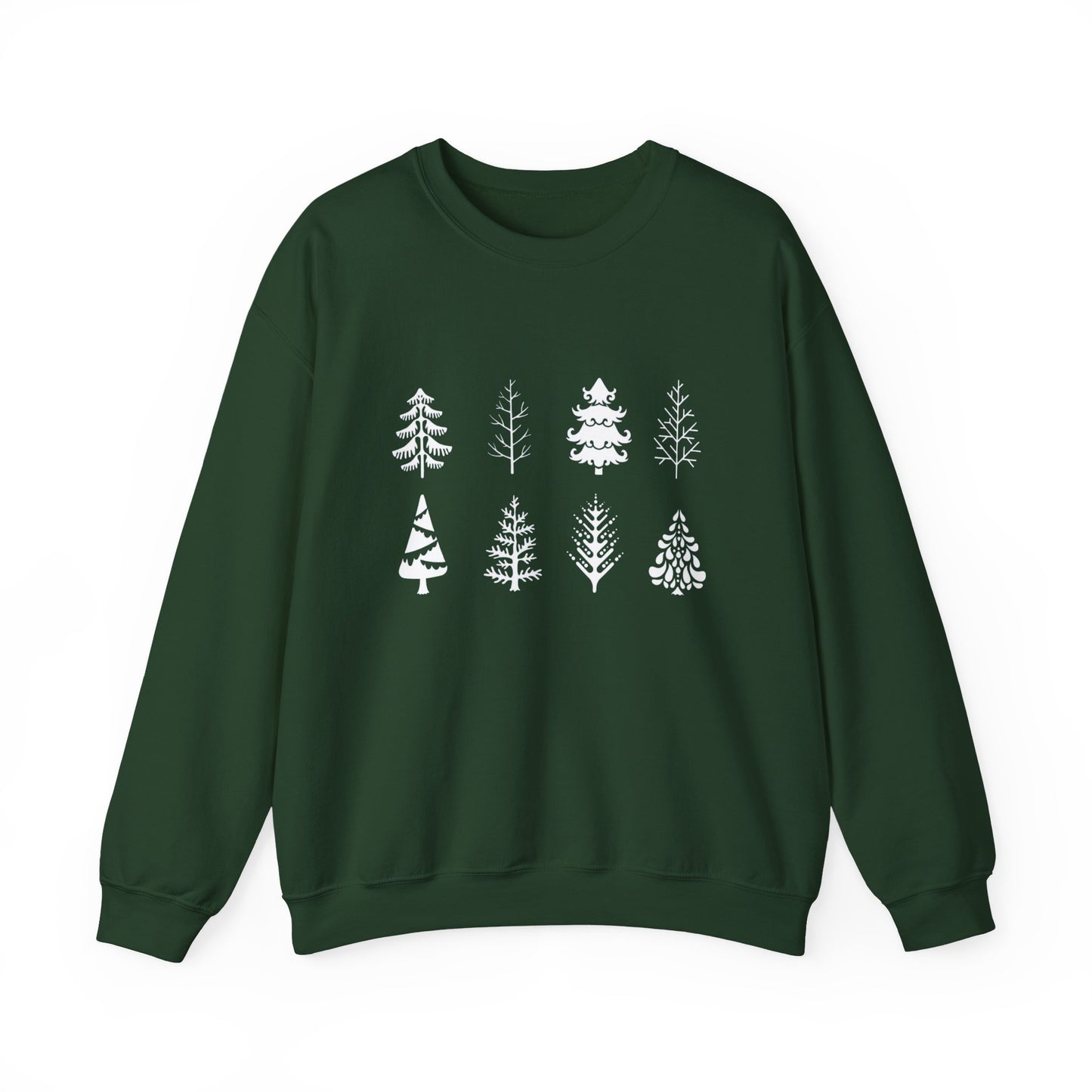 White Christmas Trees Sweater