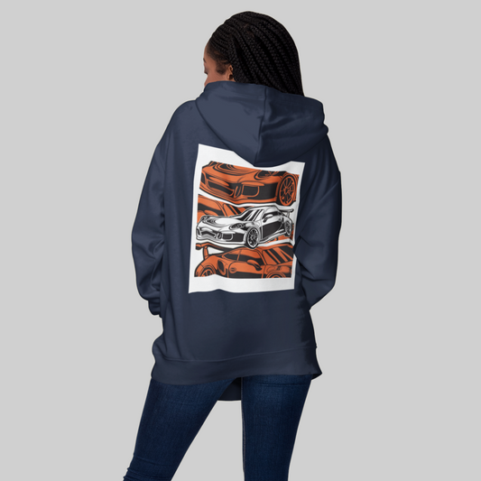 Orange Cars Hoodie