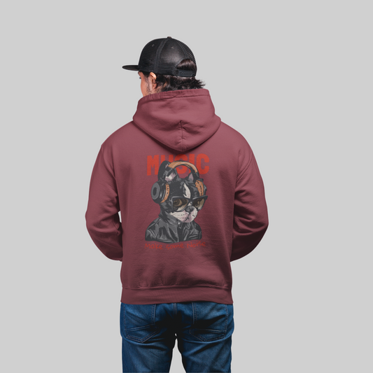 Music Pug Hoodie