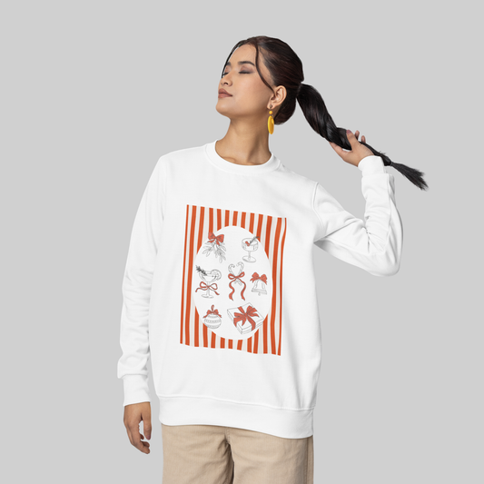 Red Christmas Scene Sweater