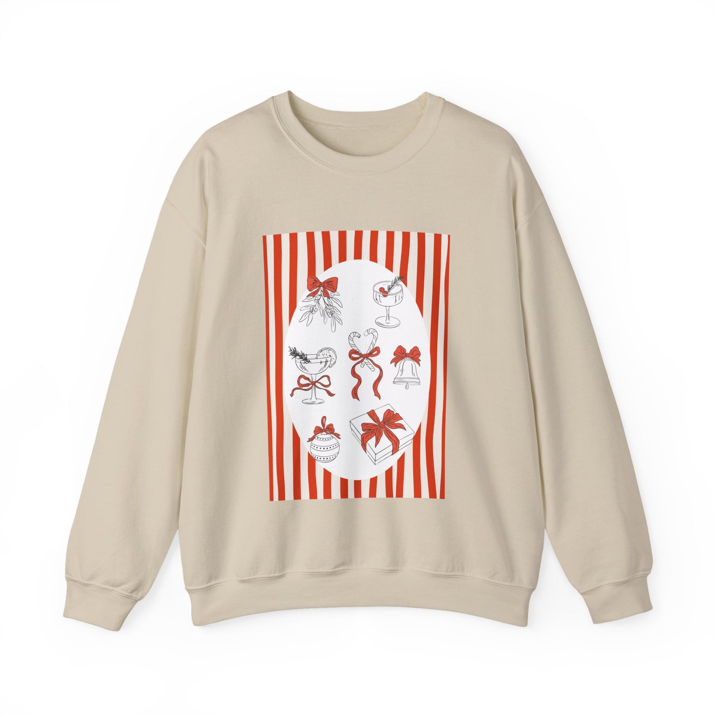 Red Christmas Scene Sweater